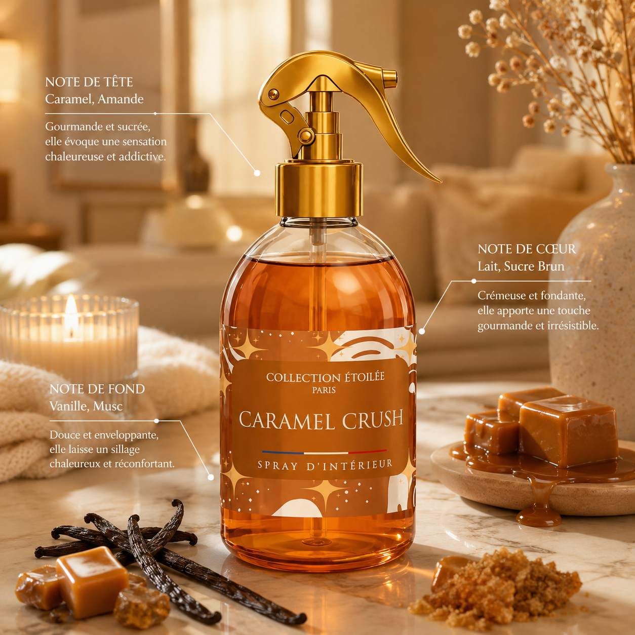 Caramel Crush - Spray D’intérieur Collection Étoilée 250ml
