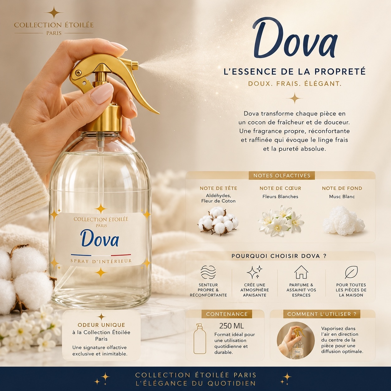 Dova - Spray D’intérieur Collection Étoilée 250ml