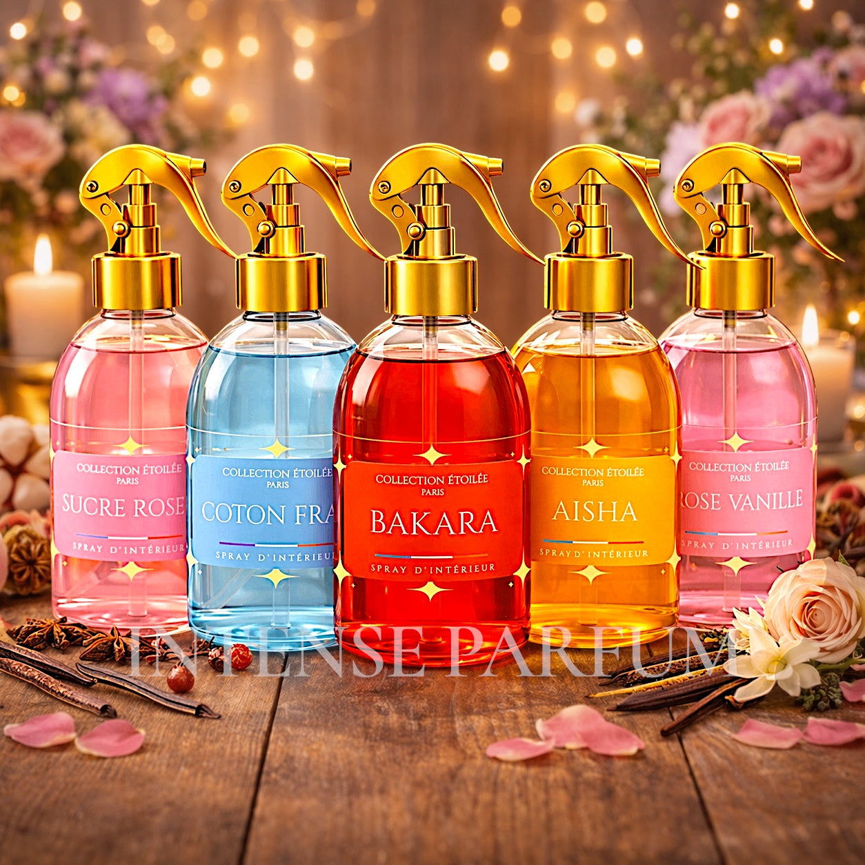 LOT DE 5 SPRAYS - COLLECTION ÉTOILÉE
