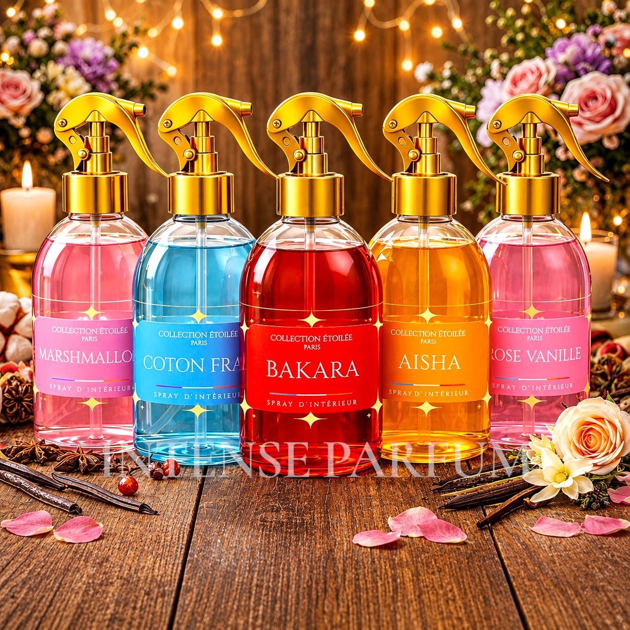 LOT DE 5 SPRAYS - COLLECTION ÉTOILÉE