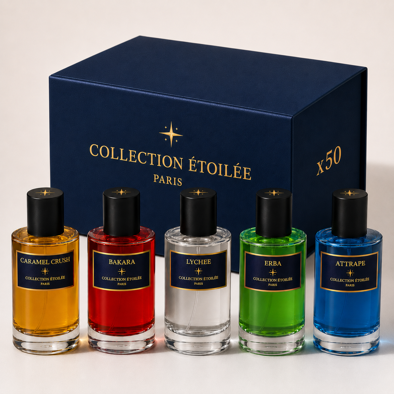LOT DE 50 PARFUMS - COLLECTION ÉTOILÉE