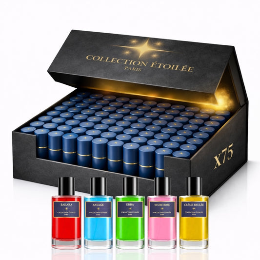 LOT DE 75 PARFUMS - COLLECTION ÉTOILÉE