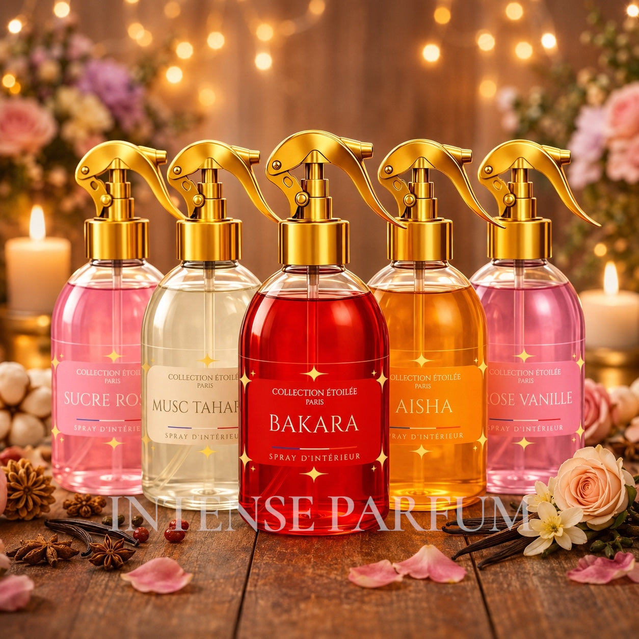 LOT DE 5 SPRAYS - COLLECTION ÉTOILÉE