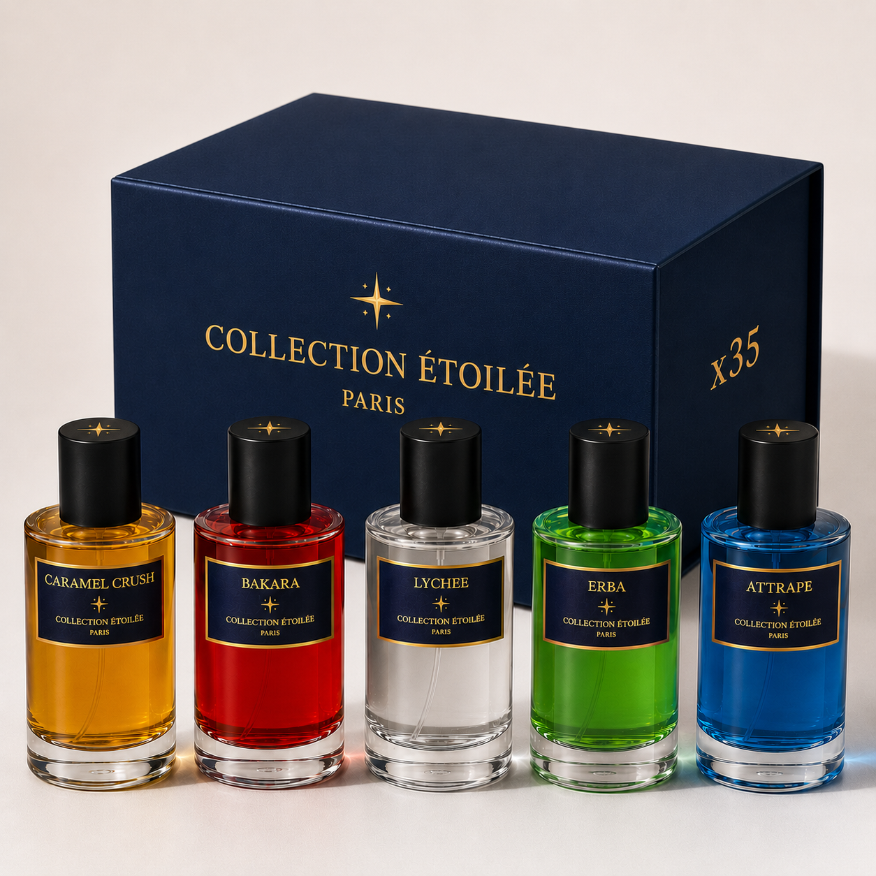 LOT DE 35 PARFUMS - COLLECTION ÉTOILÉE