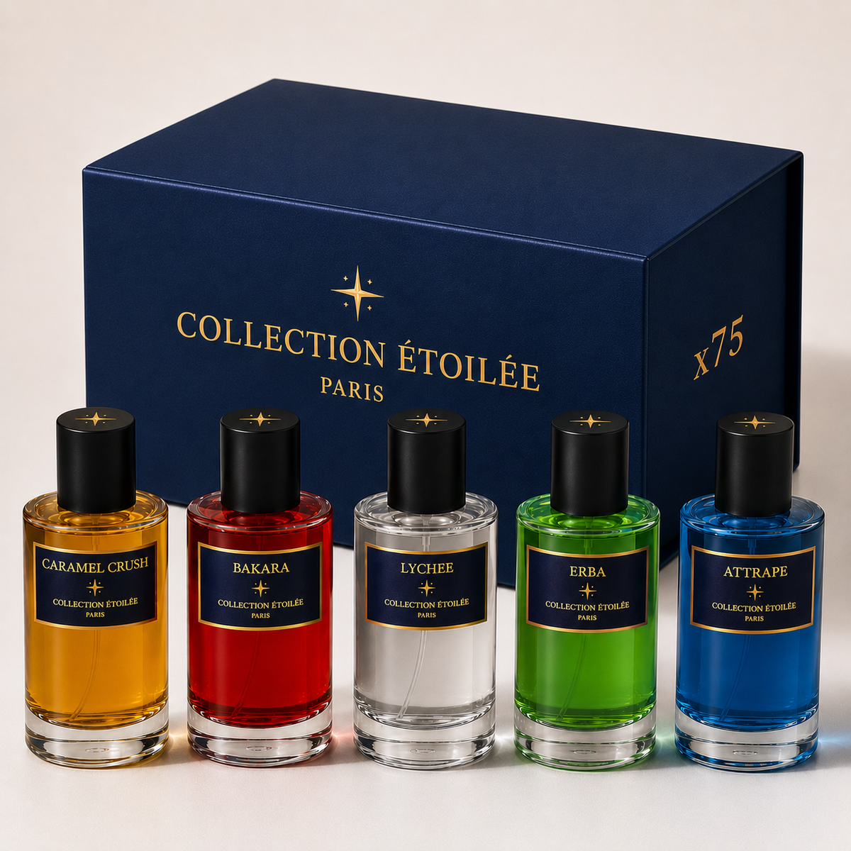 LOT DE 75 PARFUMS - COLLECTION ÉTOILÉE