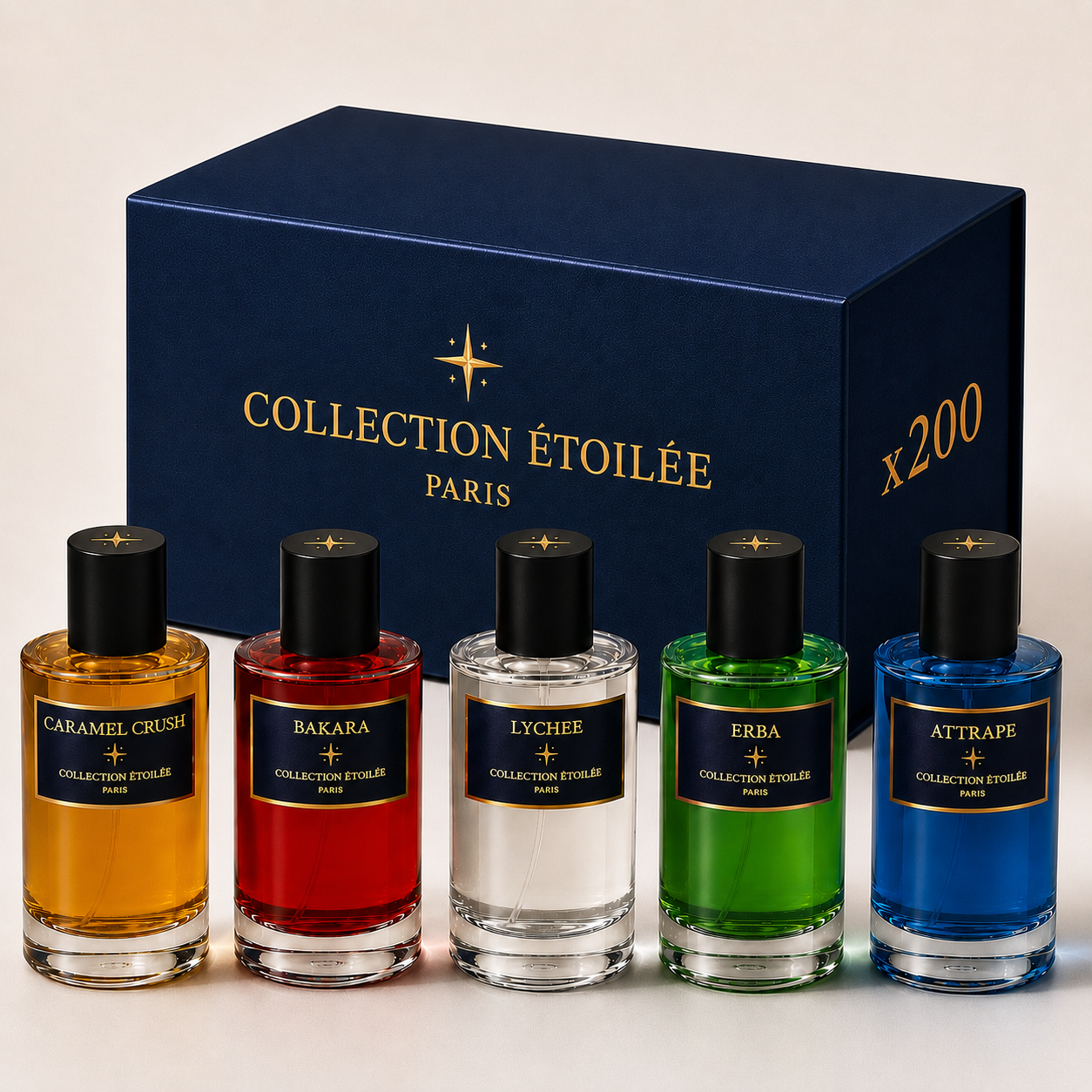 LOT DE 200 PARFUMS - COLLECTION ÉTOILÉE