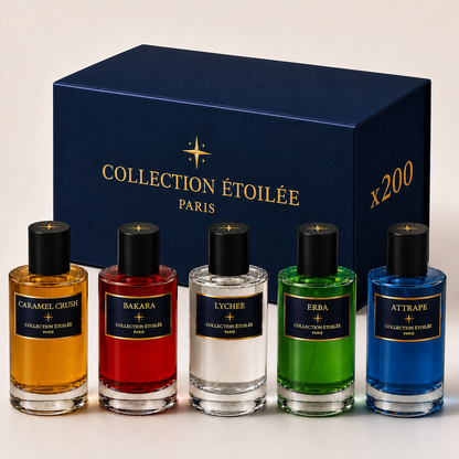 LOT DE 200 PARFUMS - COLLECTION ÉTOILÉE