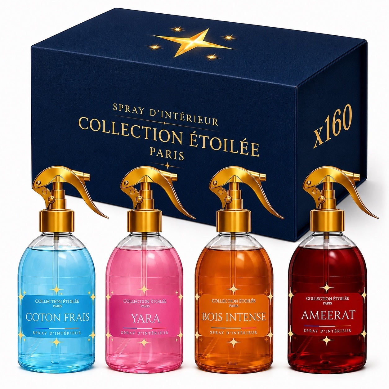 LOT DE 160 SPRAYS - COLLECTION ÉTOILÉE